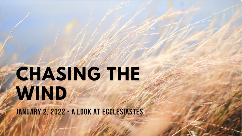 Ecclesiastes Hidden Treasures Chasing the Wind Journey Bible